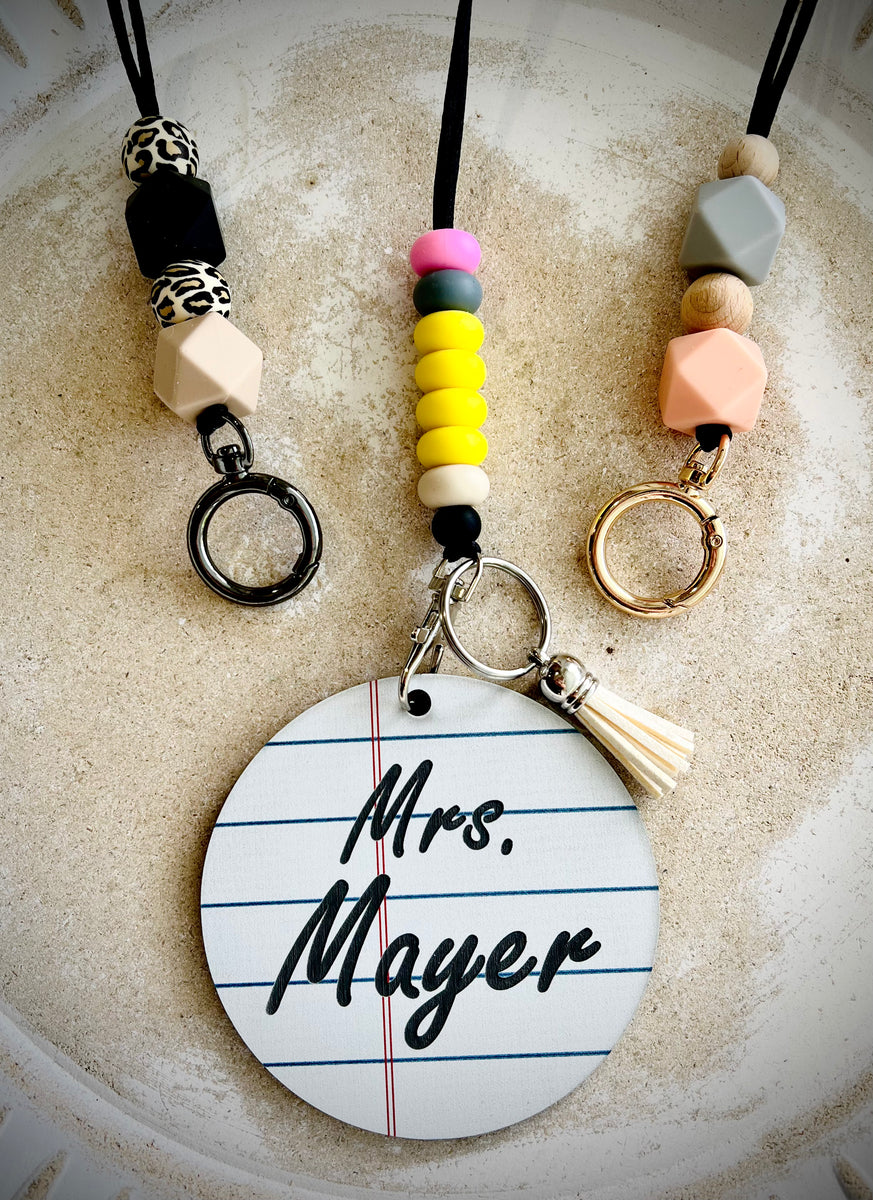 Customized Notebook Lanyard Clay+ConfettiCo