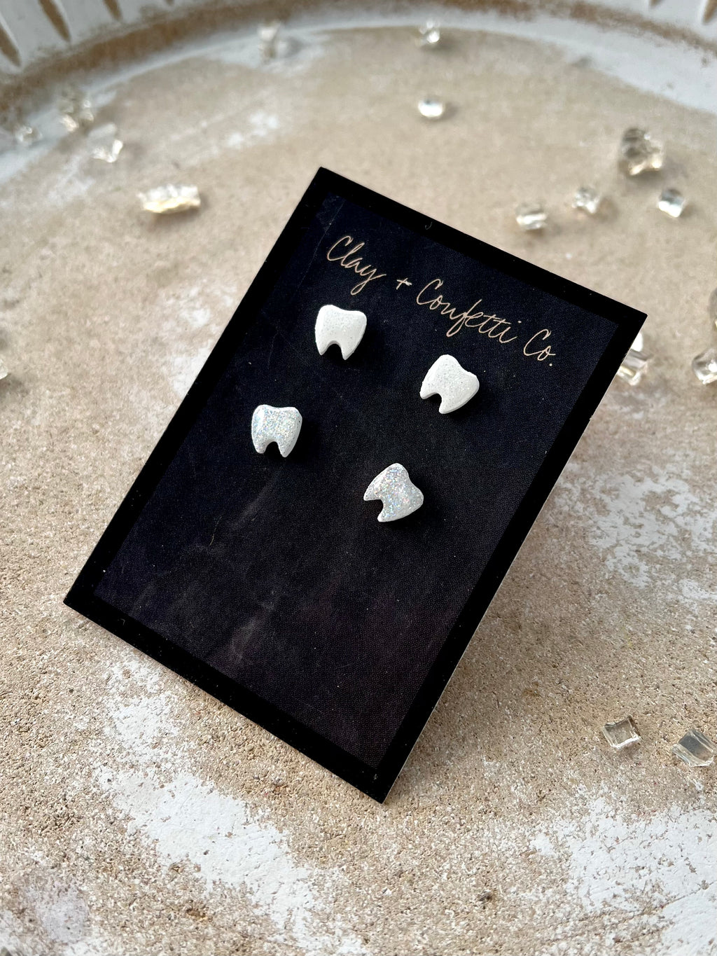 Sparkle tooth studs