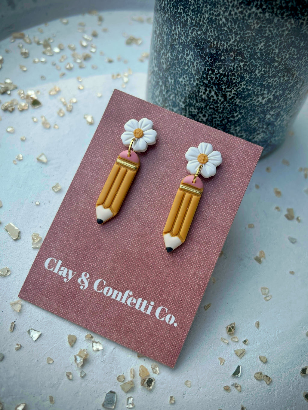 Daisy pencil dangle