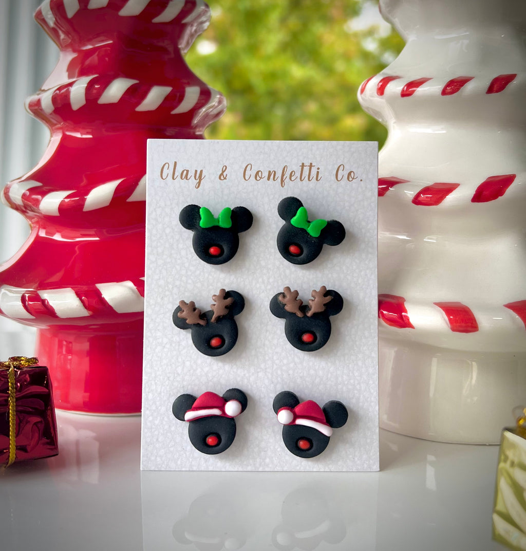 Mousey Christmas Stud Pack