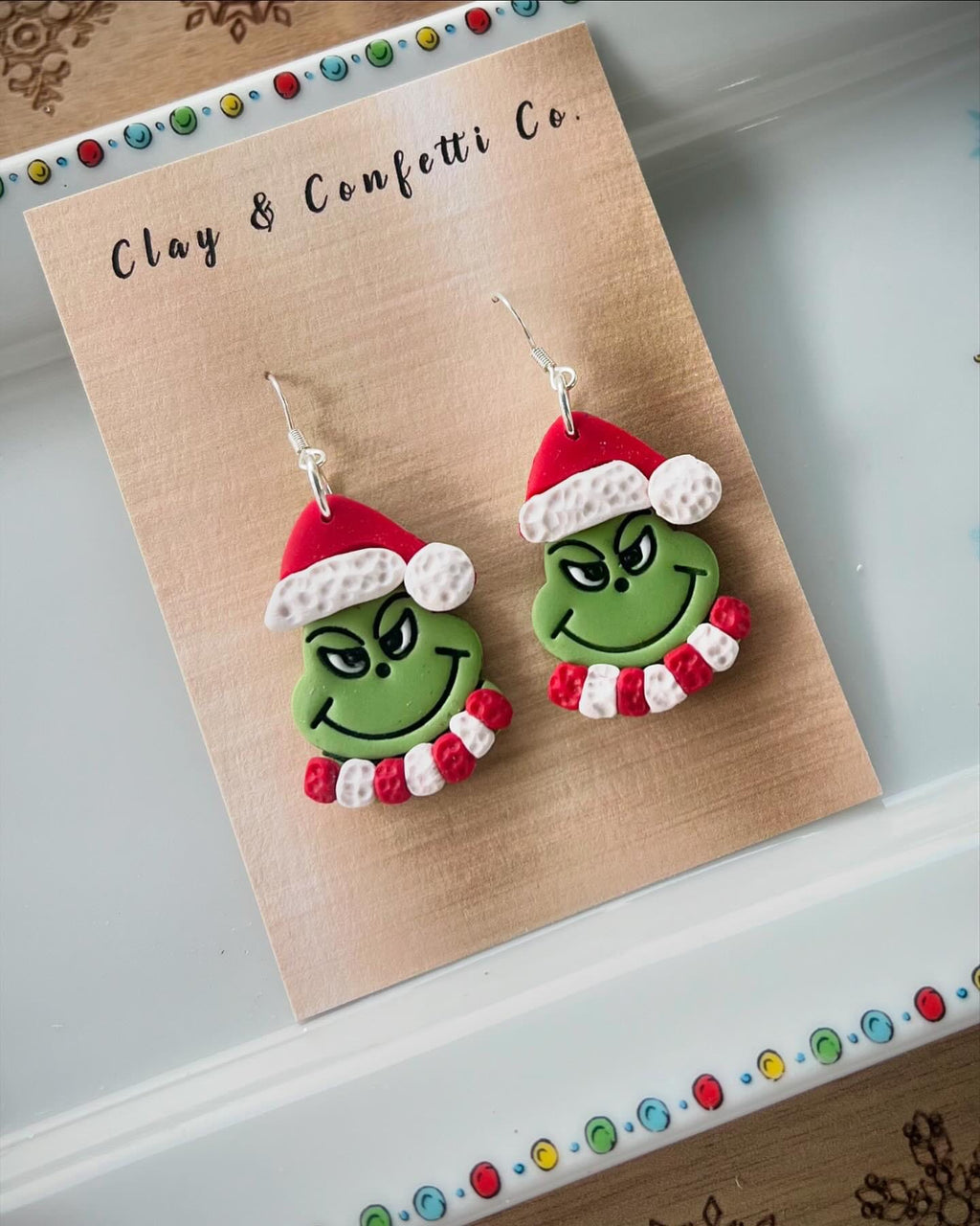 Scarfed Mr. Grinch dangle