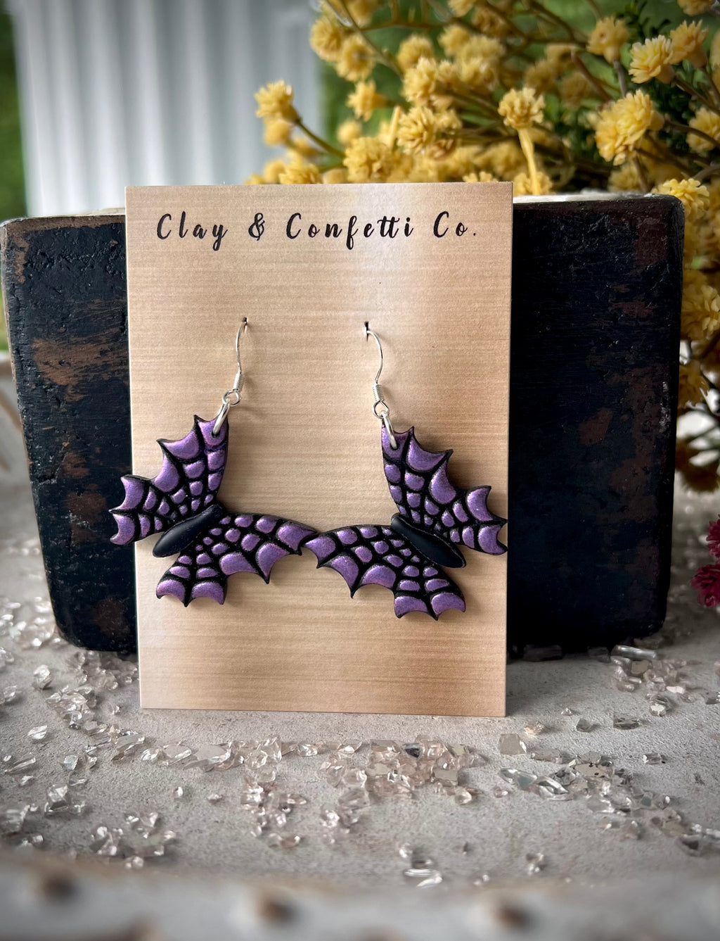 Spiderweb butterfly dangle