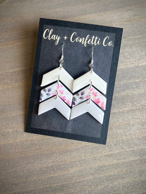 Amy bright floral chevron