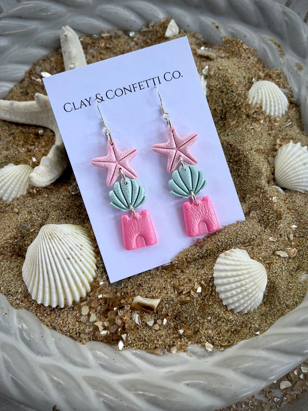 starfish shell castle dangle