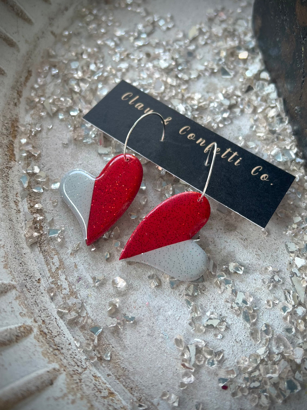 Gray and red swag options