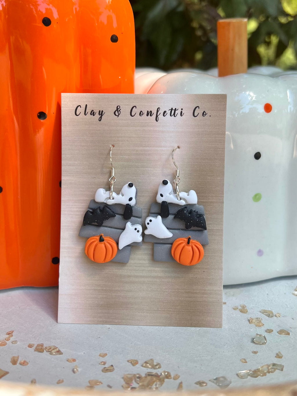 Spooky house snoopy dangle