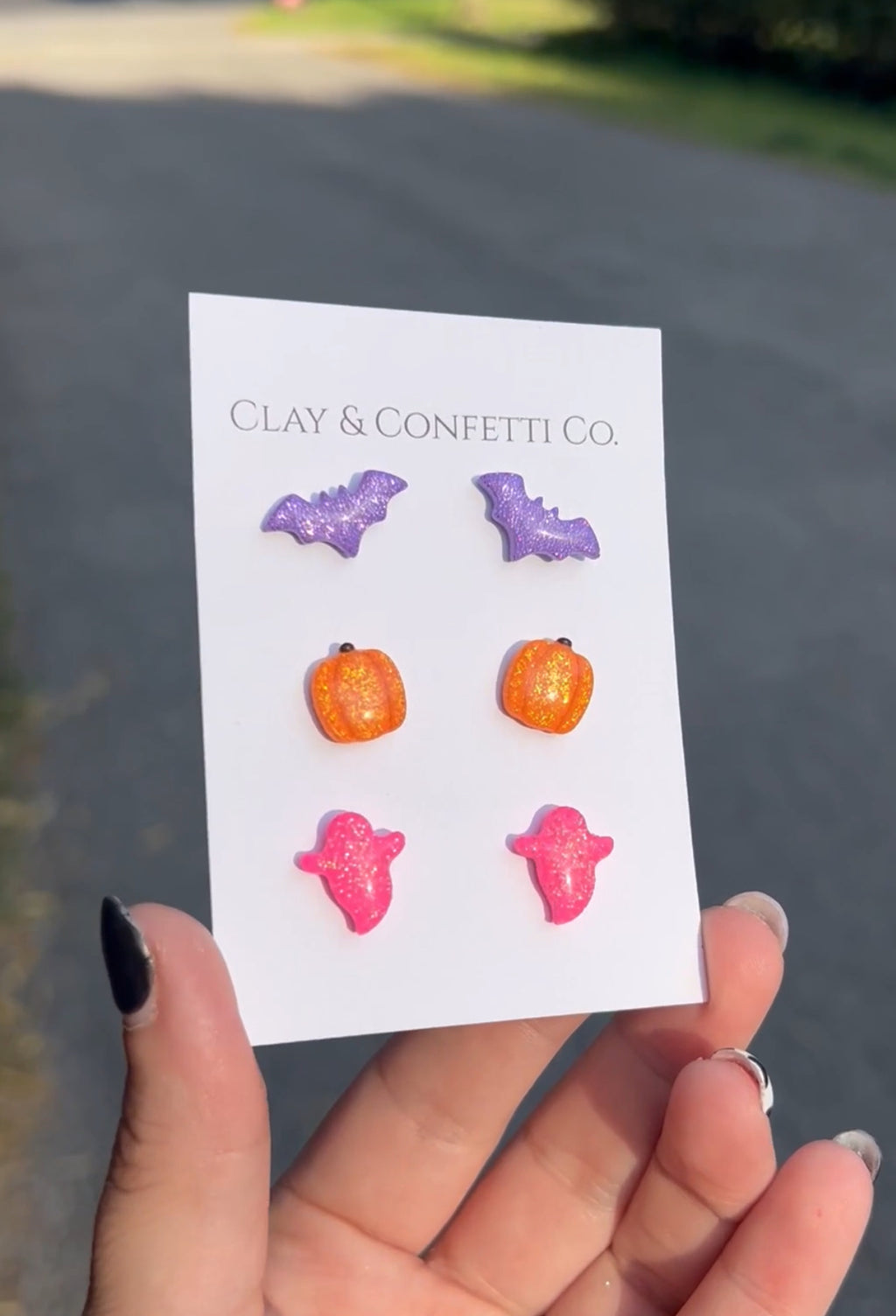 Kids must have Halloween glitter stud pack