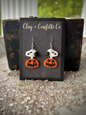 Snoopy pumpkin dangle