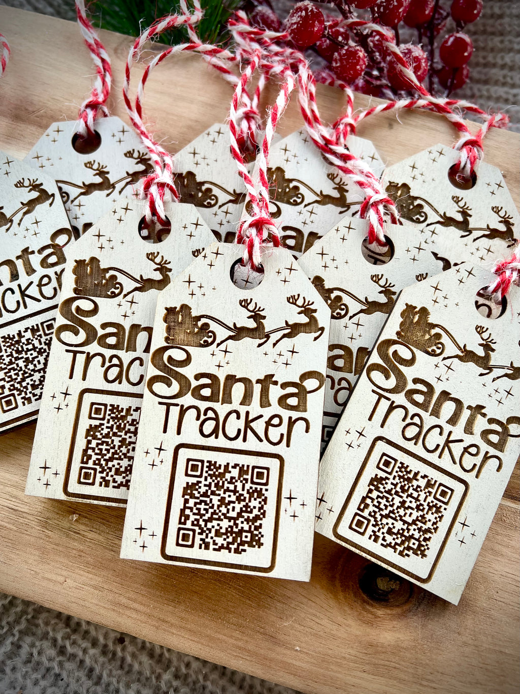 Santa tracker ornament