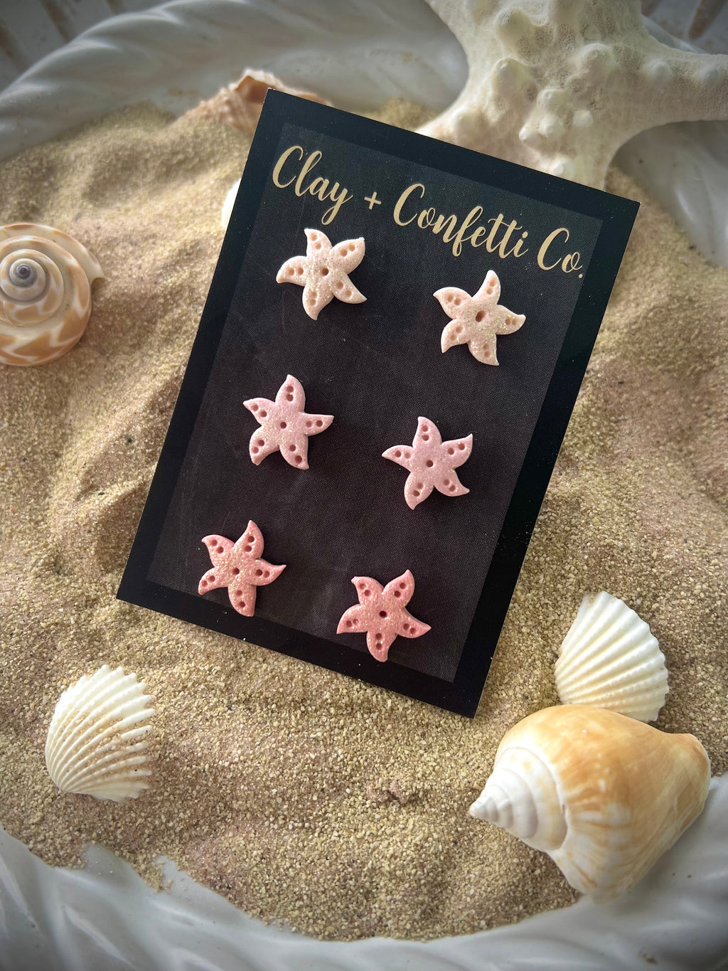 Glitter Coral Starfish pack