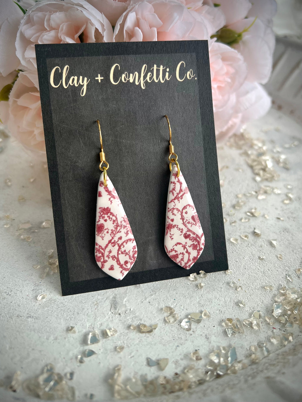 Red Lacey pattern kite Tear