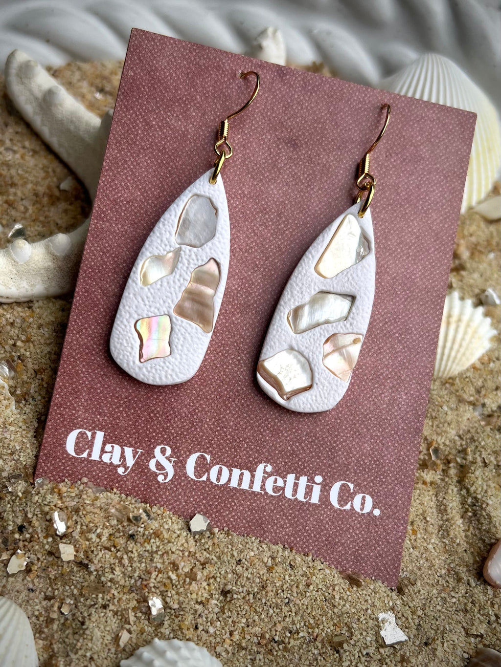 abalone shell dagger dangle