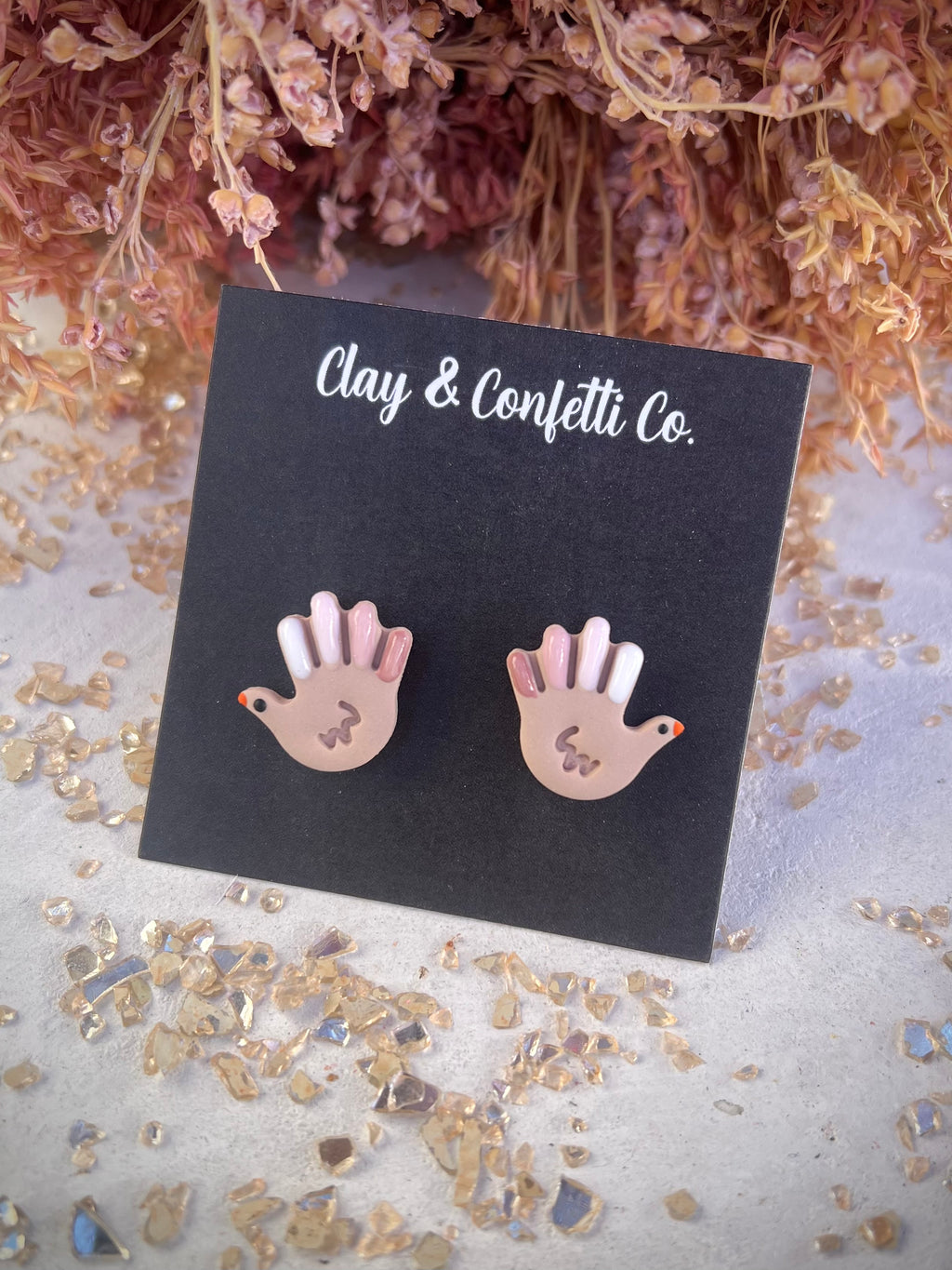 Turkey hand stud pink version