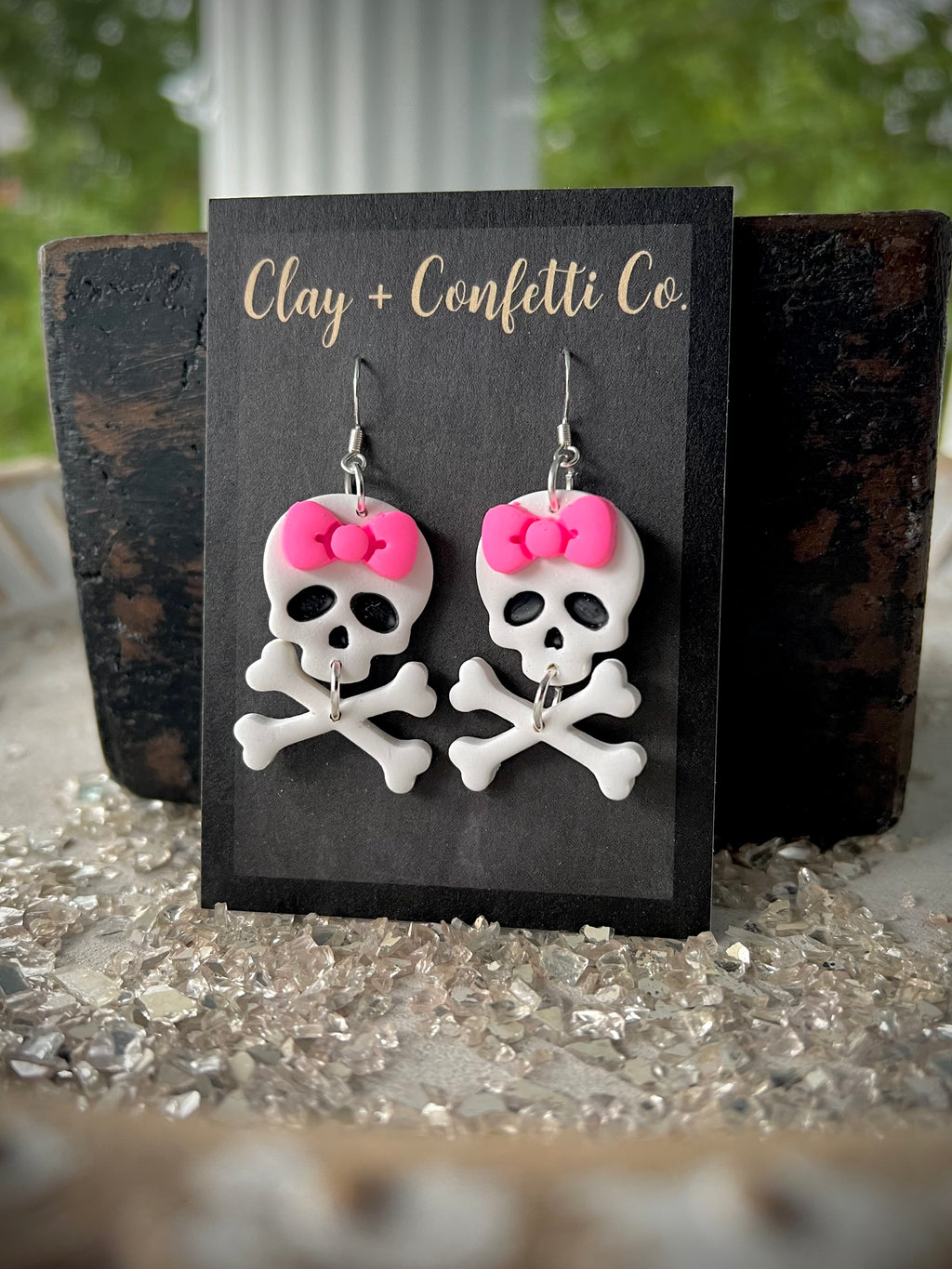 Skull and crossbones dangle