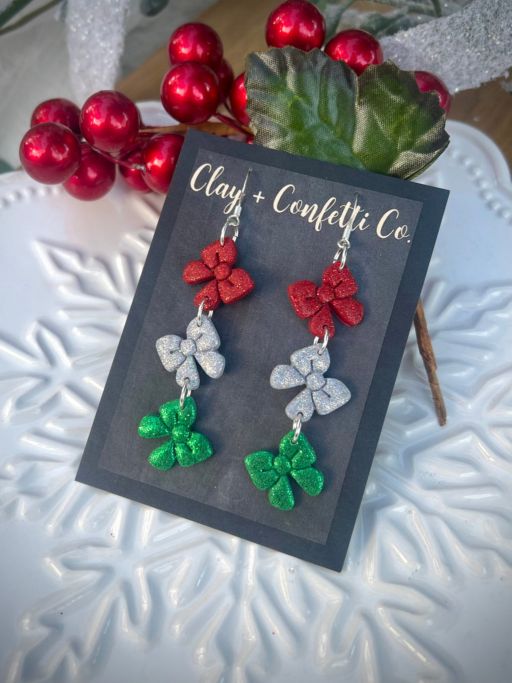 Whimsy tree gingerbread snowflake dangle