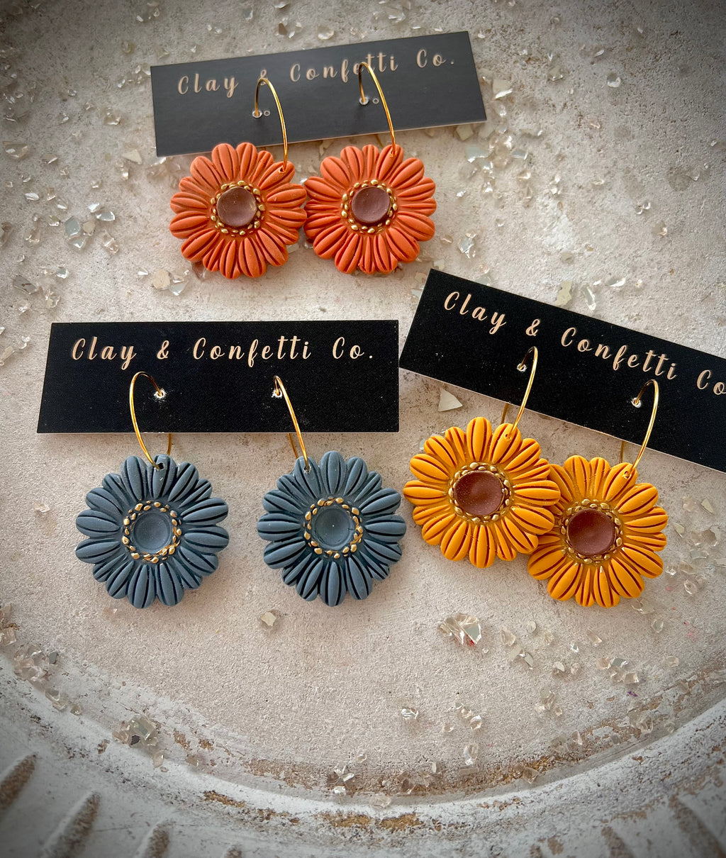 Detailed Fall Mum Dangles