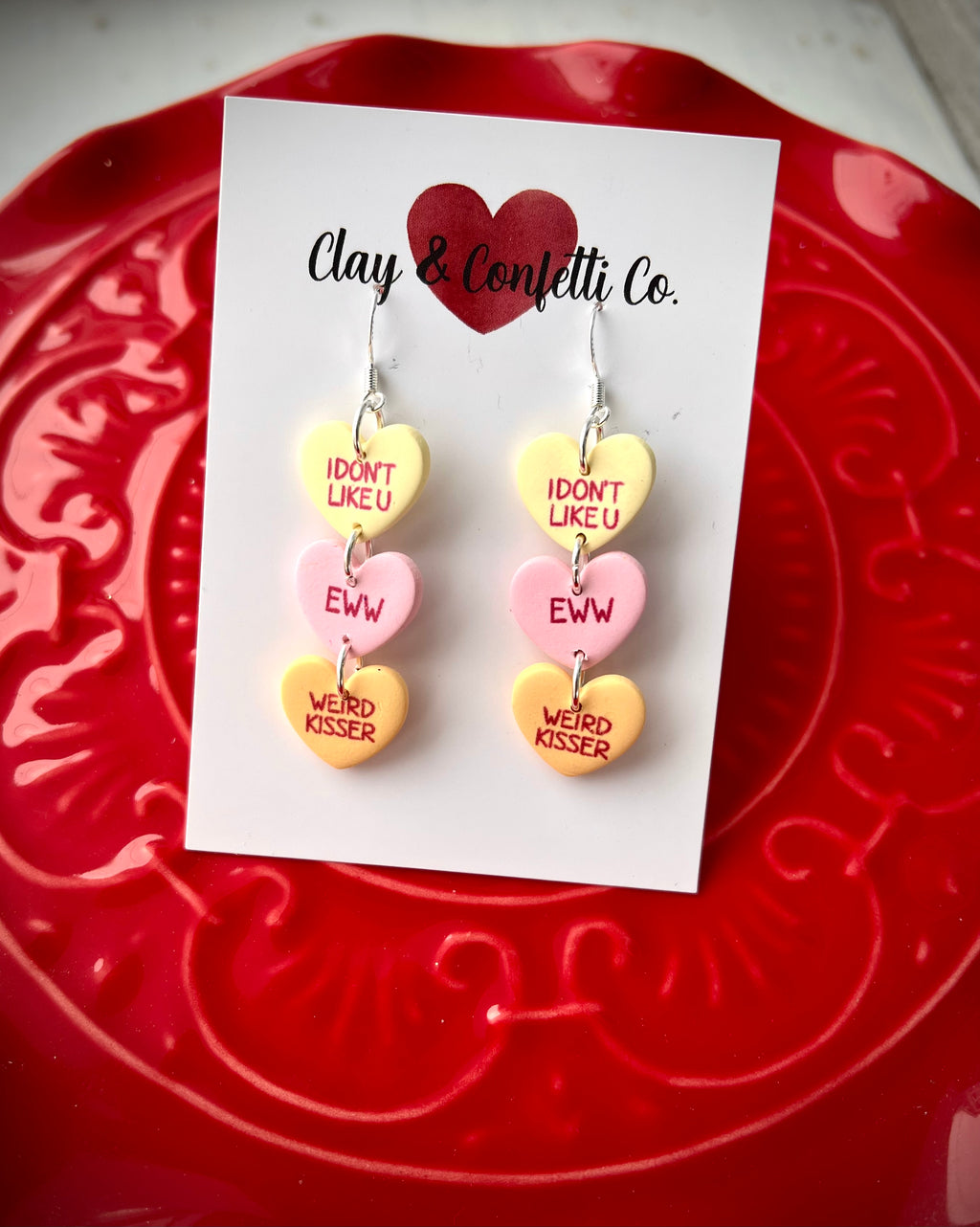 Anti-Valentine Conversation Heart Dangle