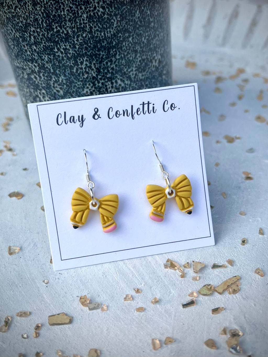 Smaller Pencil Bow dangle