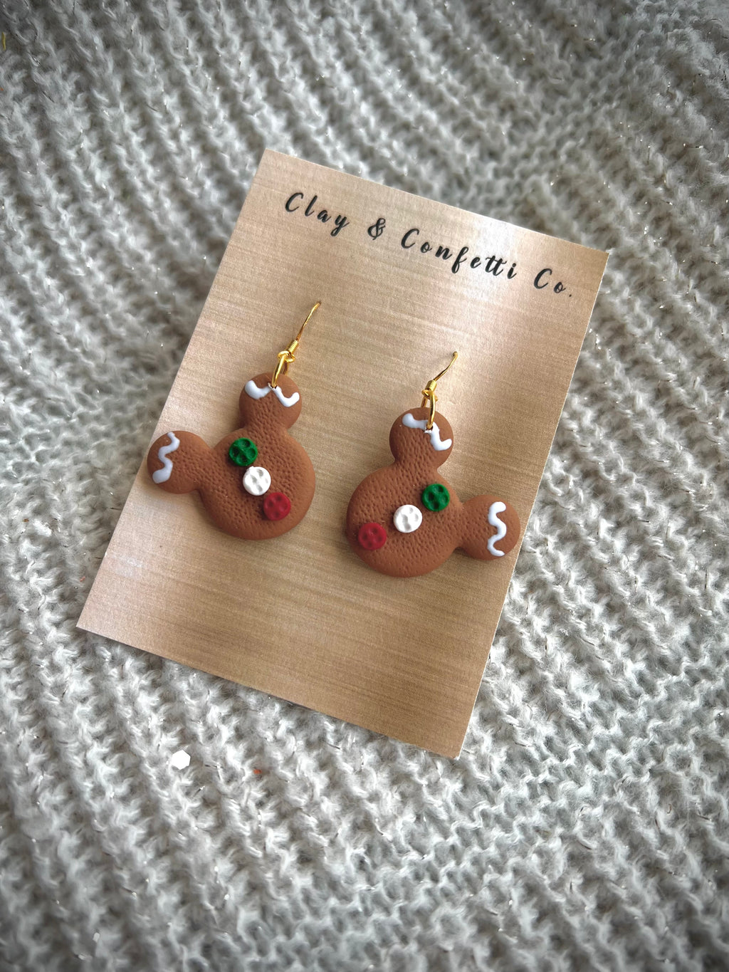 Mickey gingerbread dangle