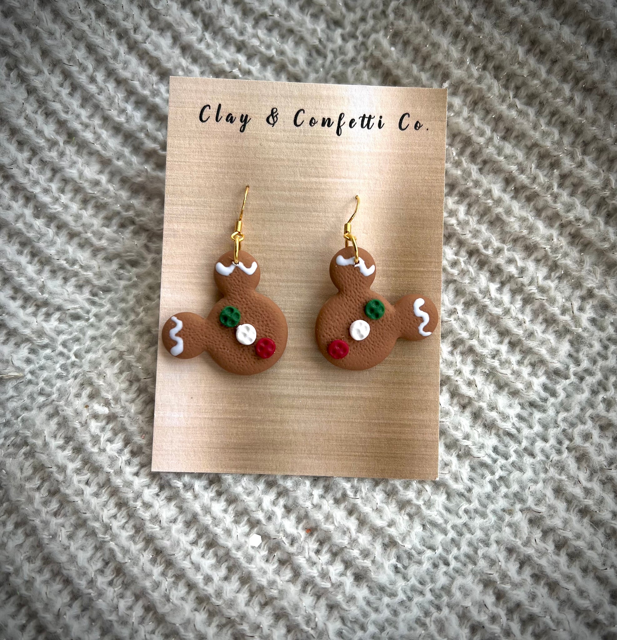 Mickey gingerbread dangle