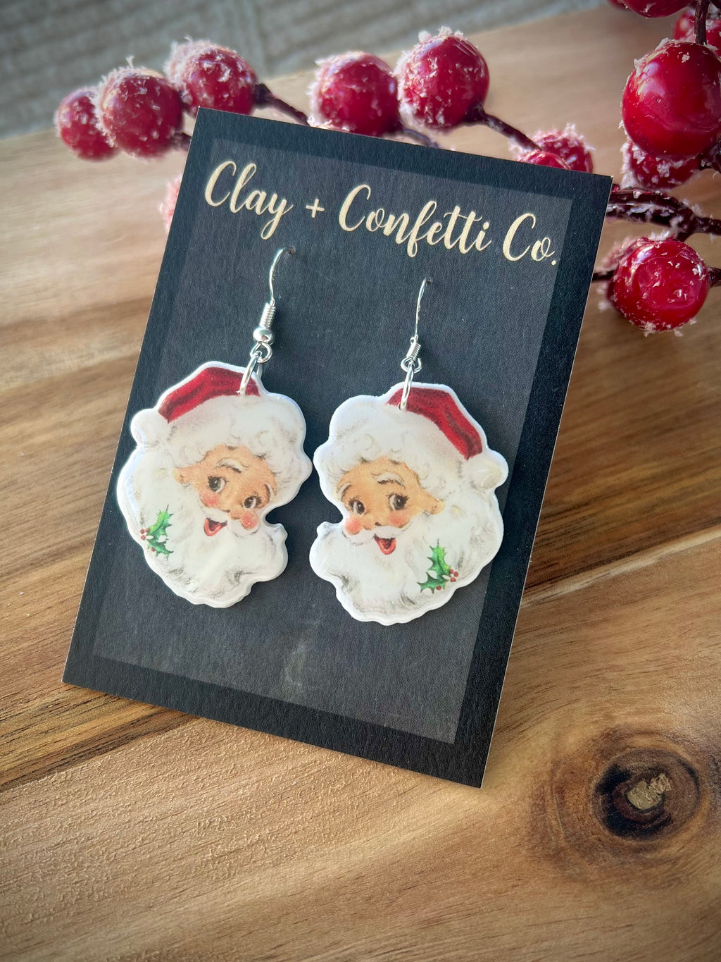 Vintage Santa dangle