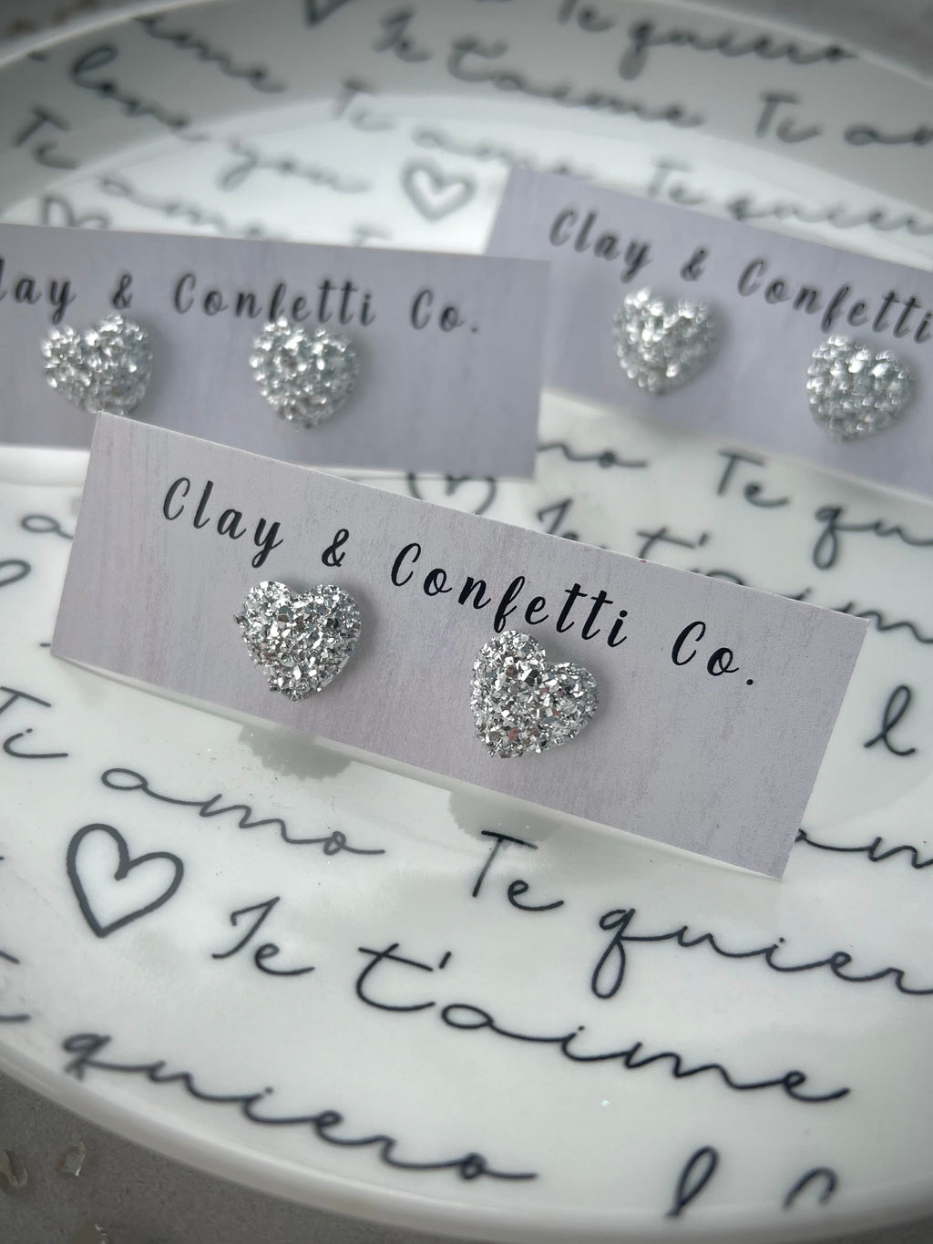 Silver Heart Stud
