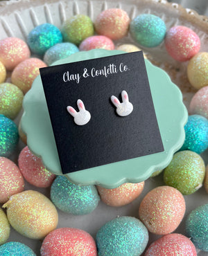 White glitter bunny