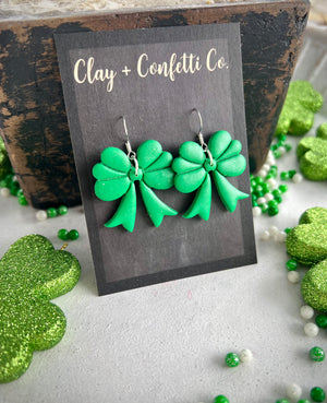 Shamrock Bow Lucky Green