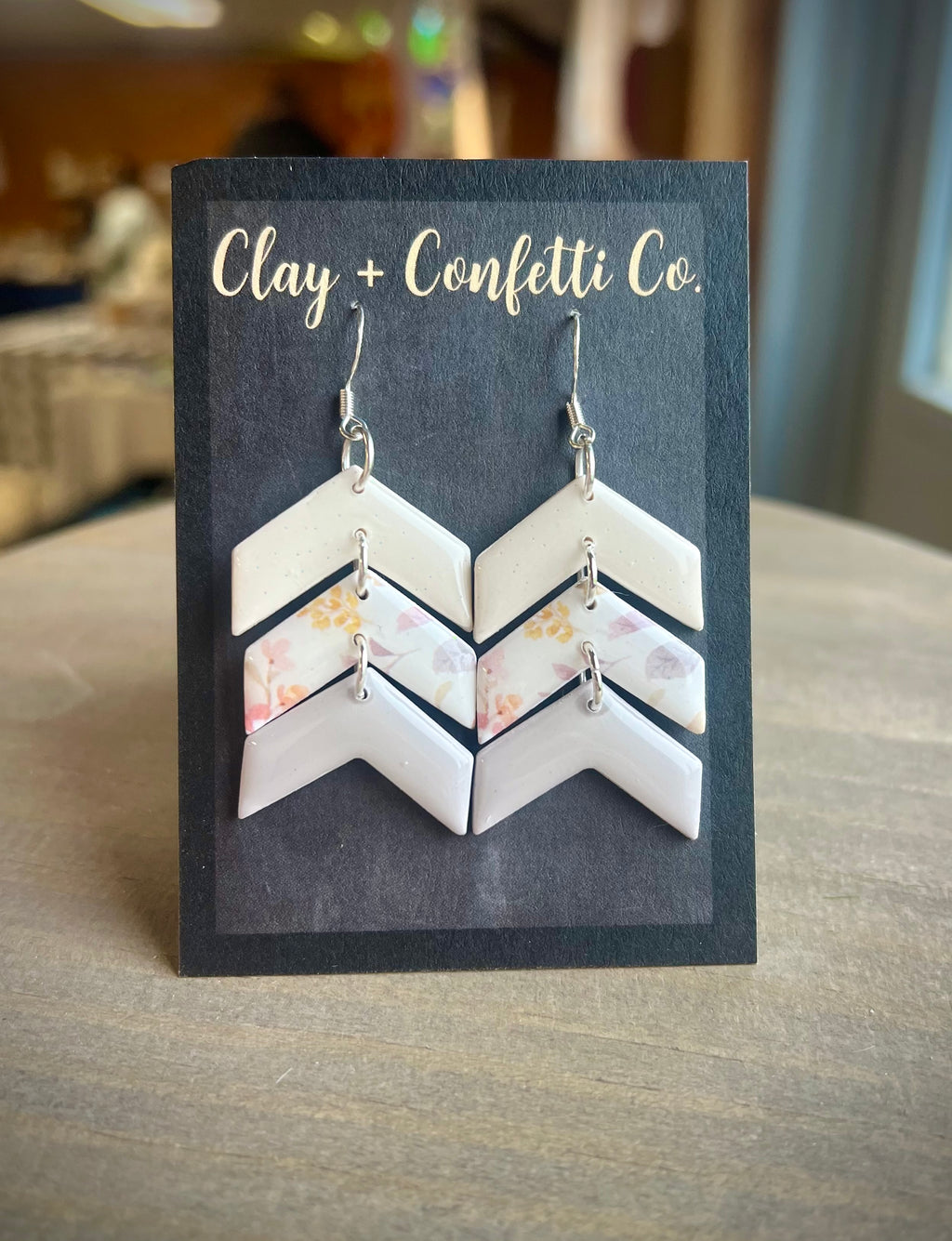 Amy muted floral chevron
