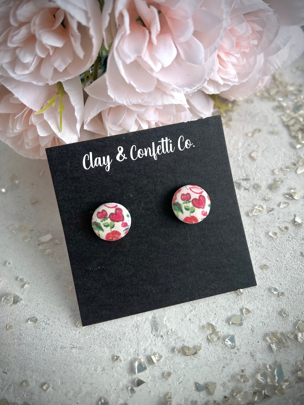 Cheerful Floral circle Stud