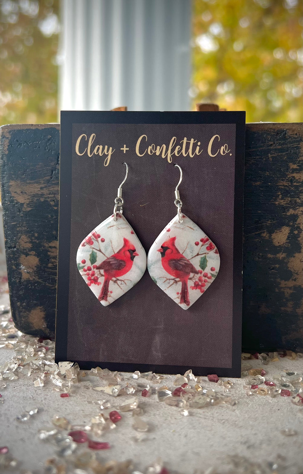 Cardinal Tear Dangle