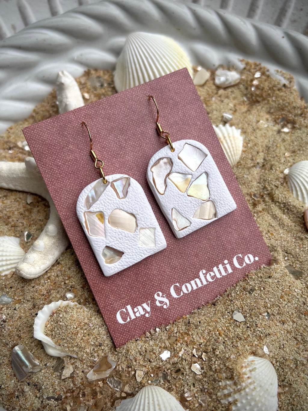 abalone shell arch dangle