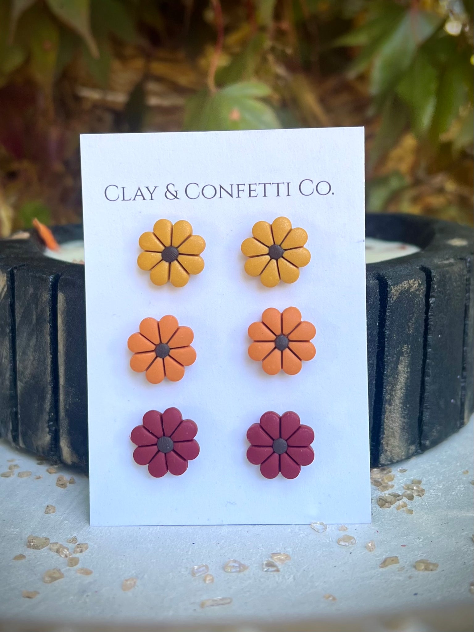 Fall harvest floral stud pack