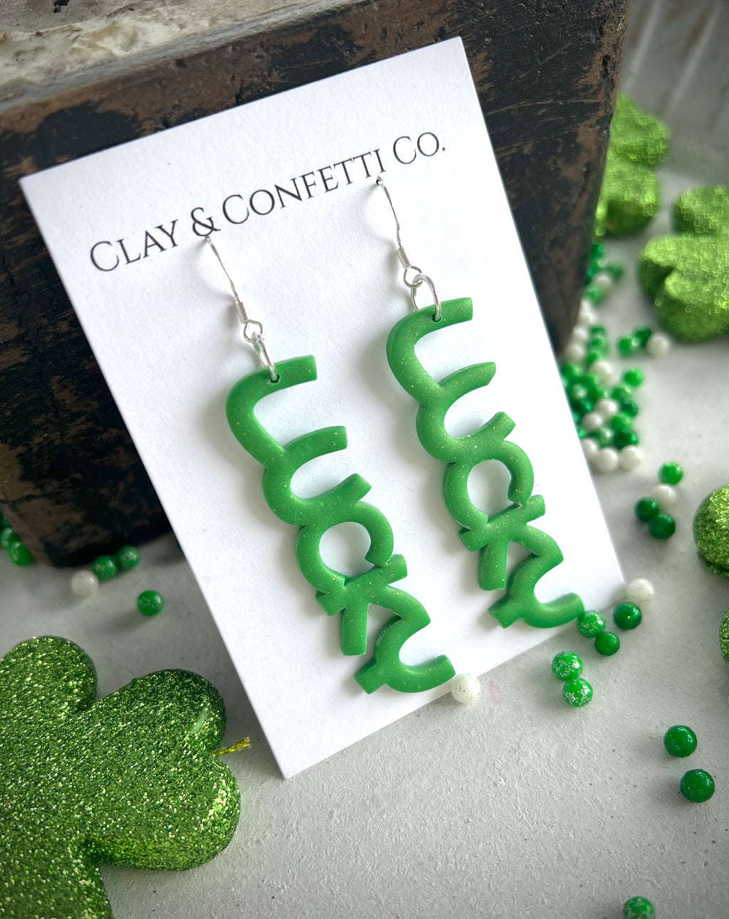 Trendy Green Lucky Dangle