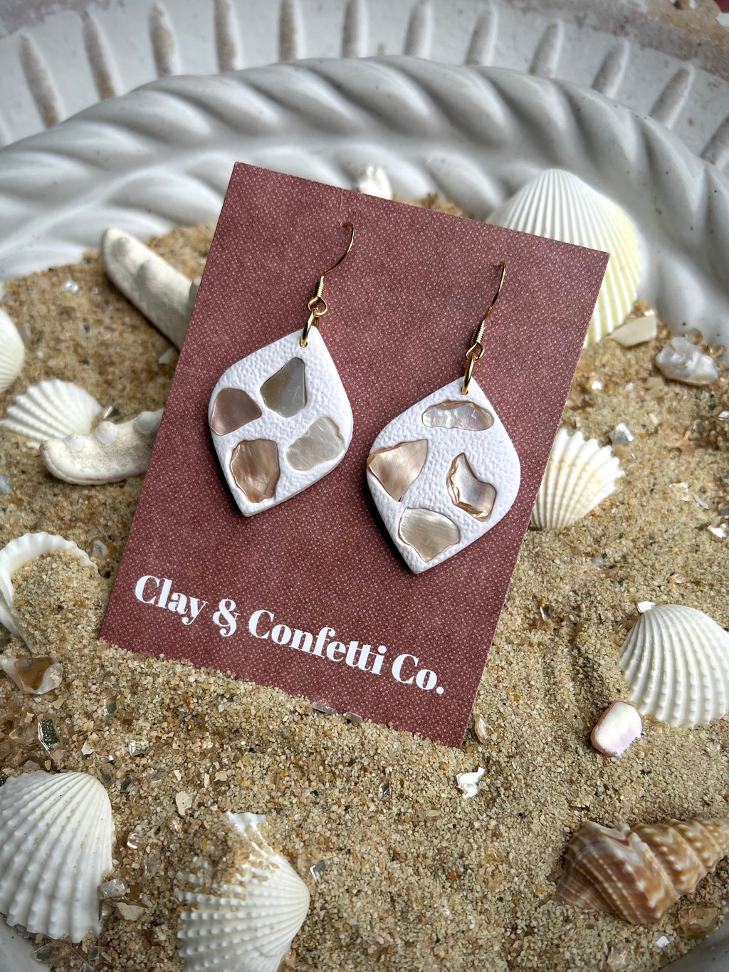 abalone shell tear dangle