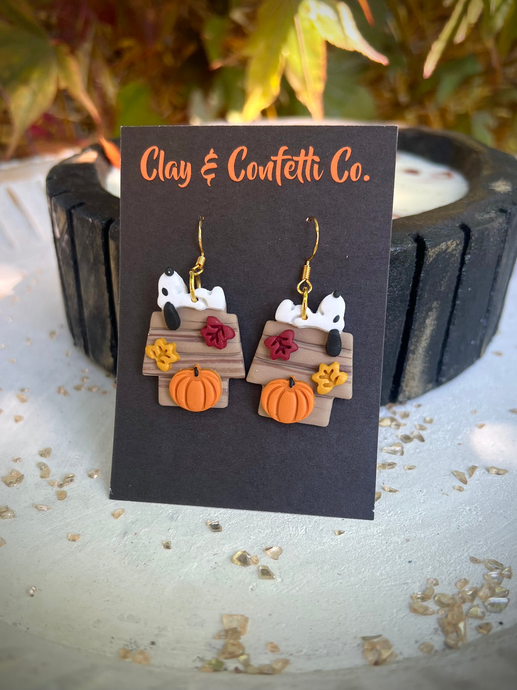 Leaves falling snoopy dangle