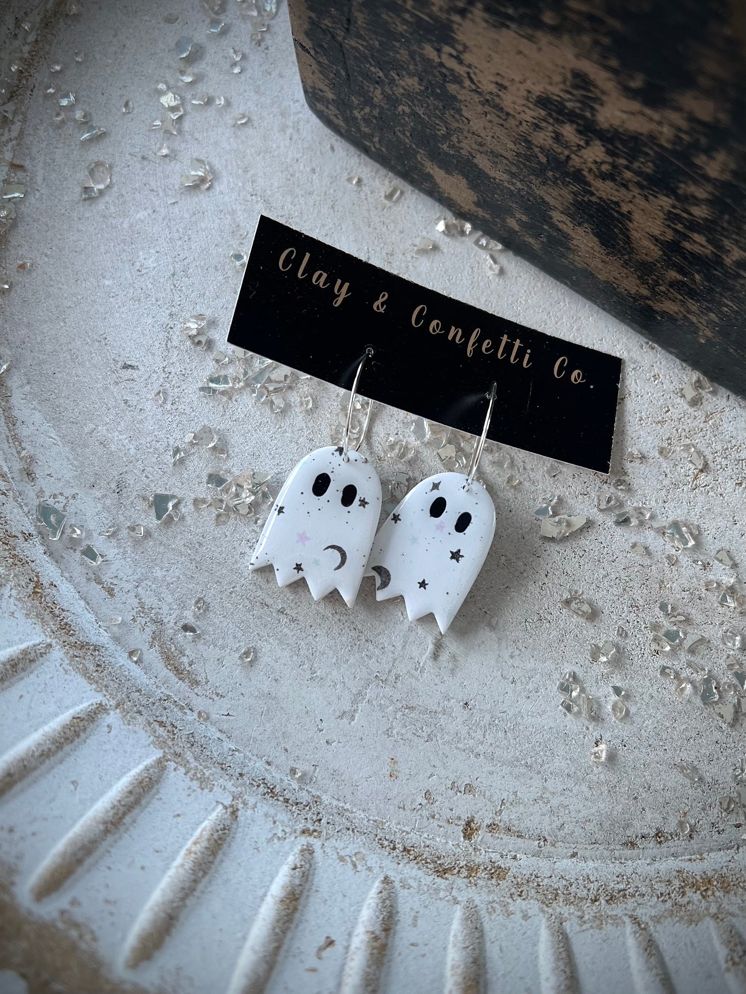 Pearly white ghost hoop OPTIONS