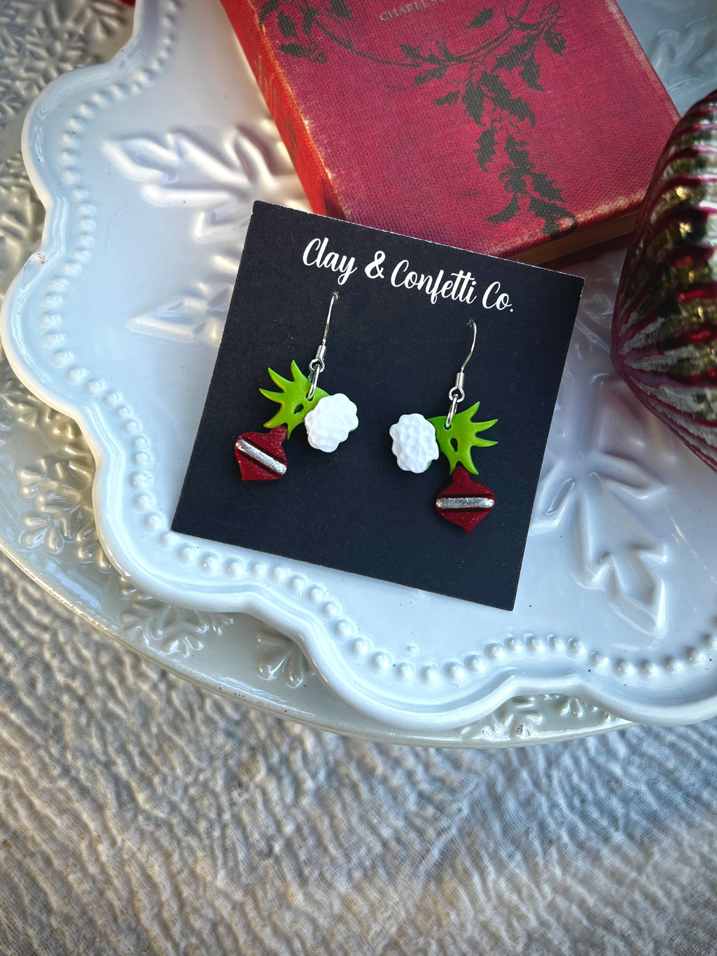 Thief grinch silver dangle