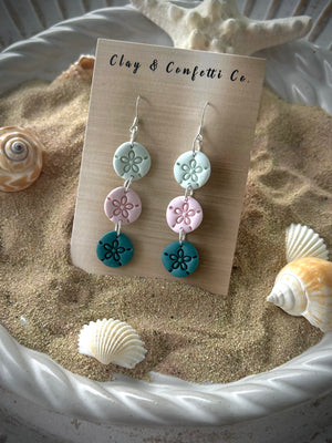 Sand dollar triple everyday dangle