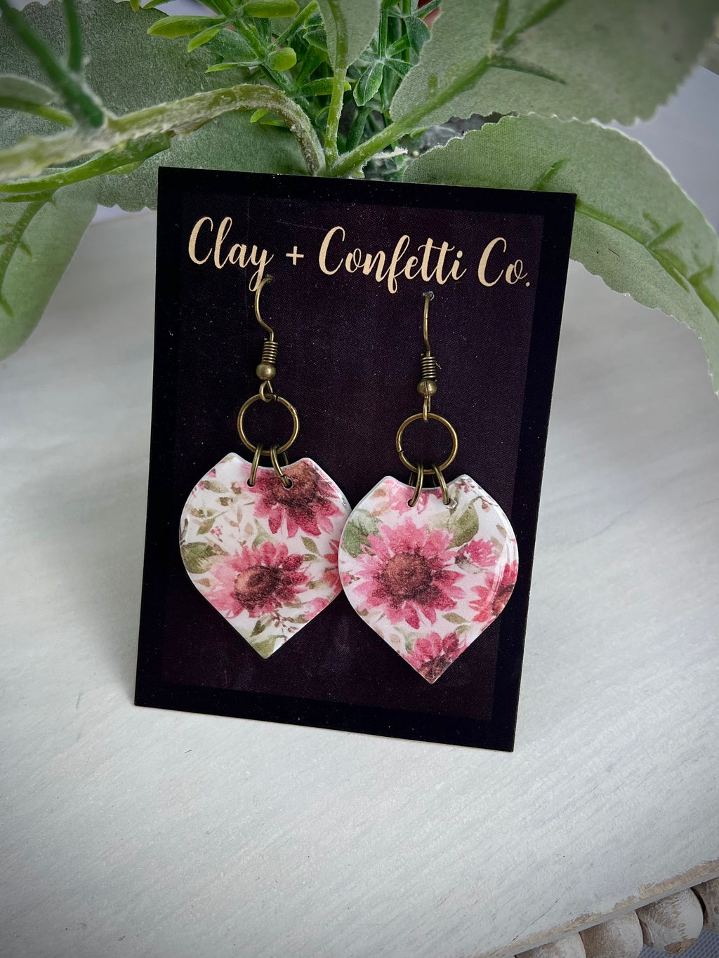 Summer Sunflower Featherly Dangle