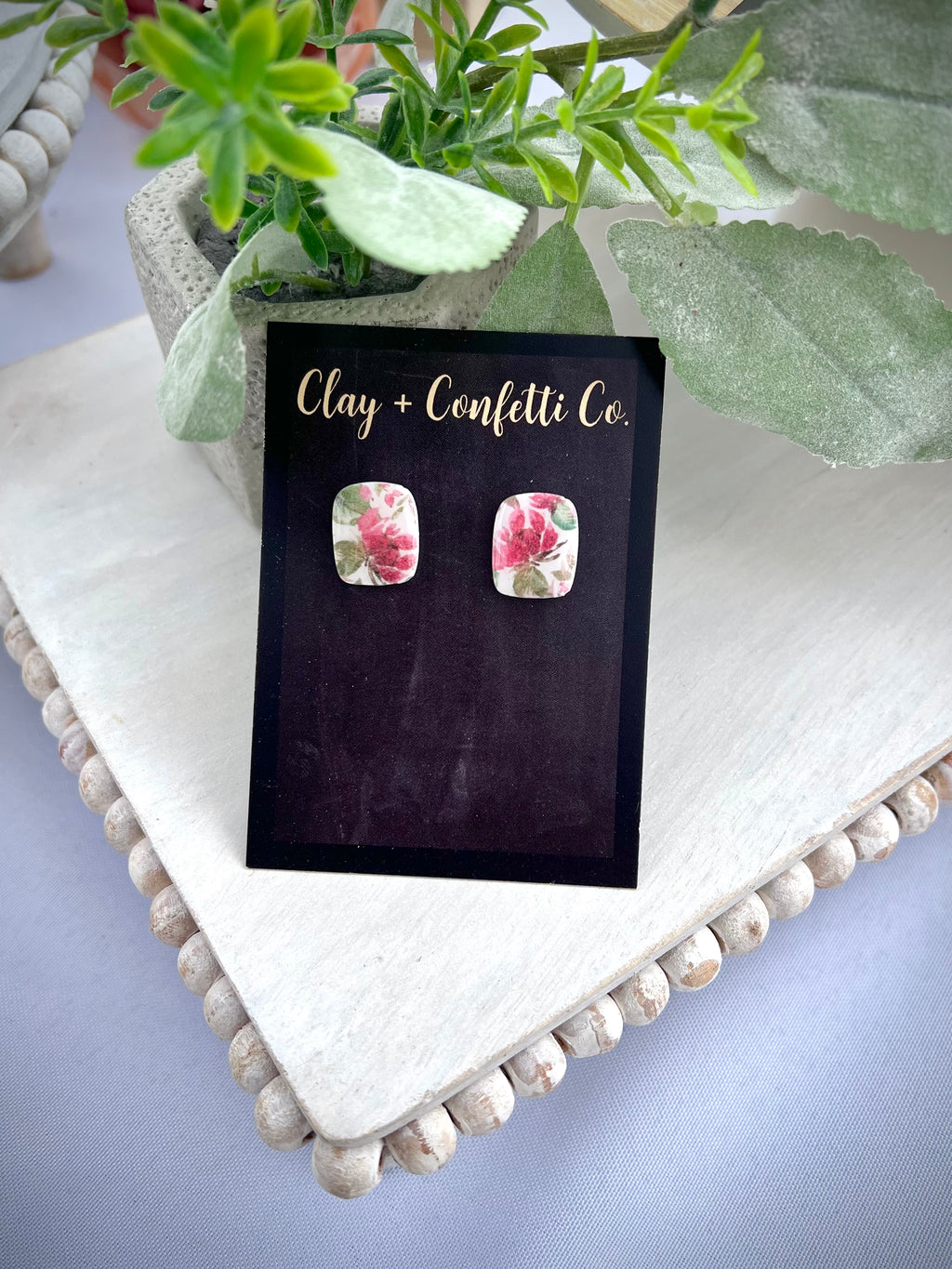 Summer Sunflower rectangle stud