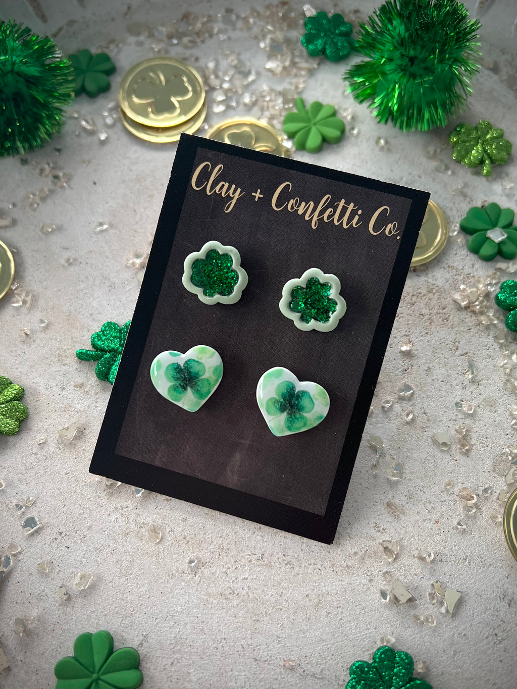 Shamrock full of love stud pack