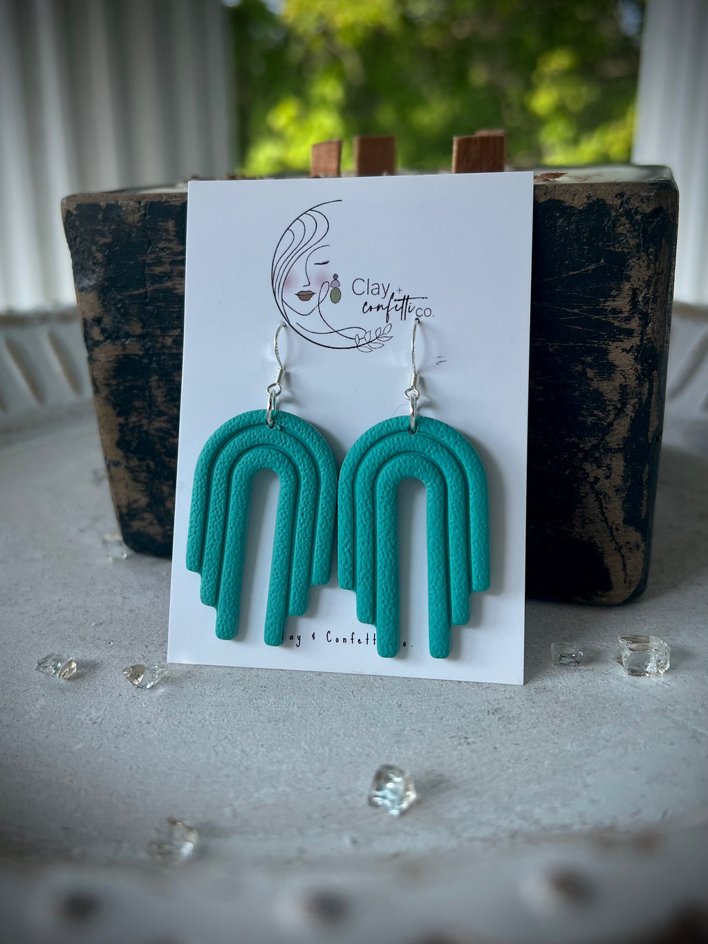 Summer aqua waterfall dangle