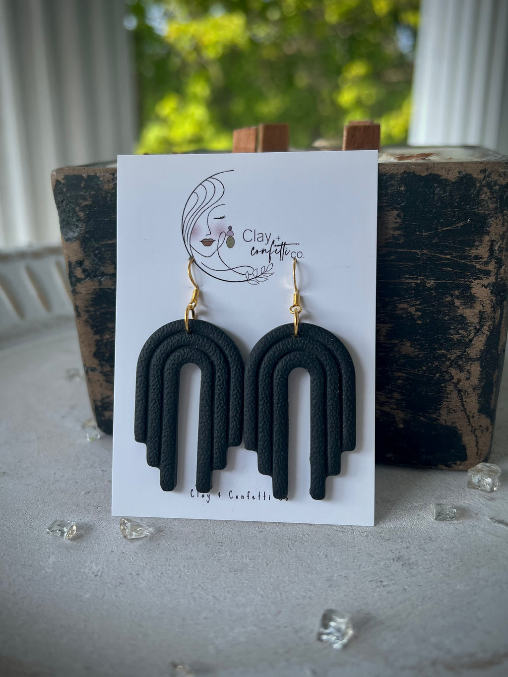 Summer black waterfall dangle