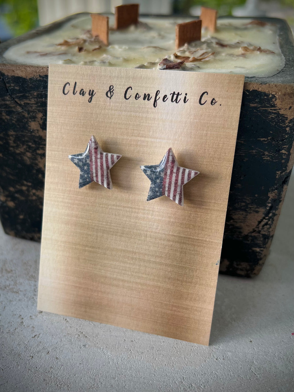 Faded glory mixed star stud