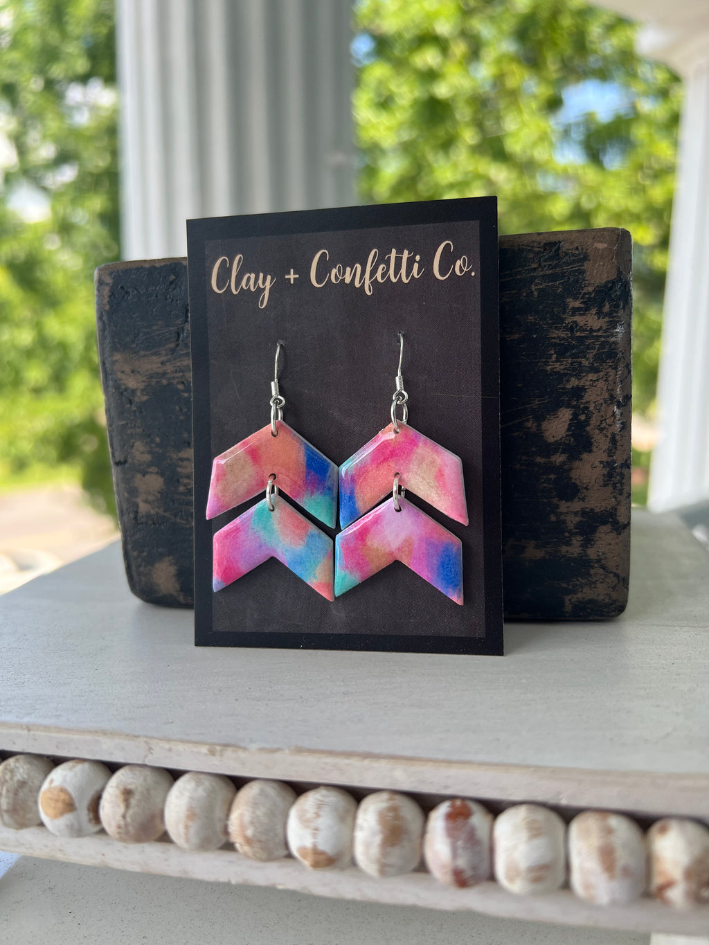 Hot girl summer chevron dangle