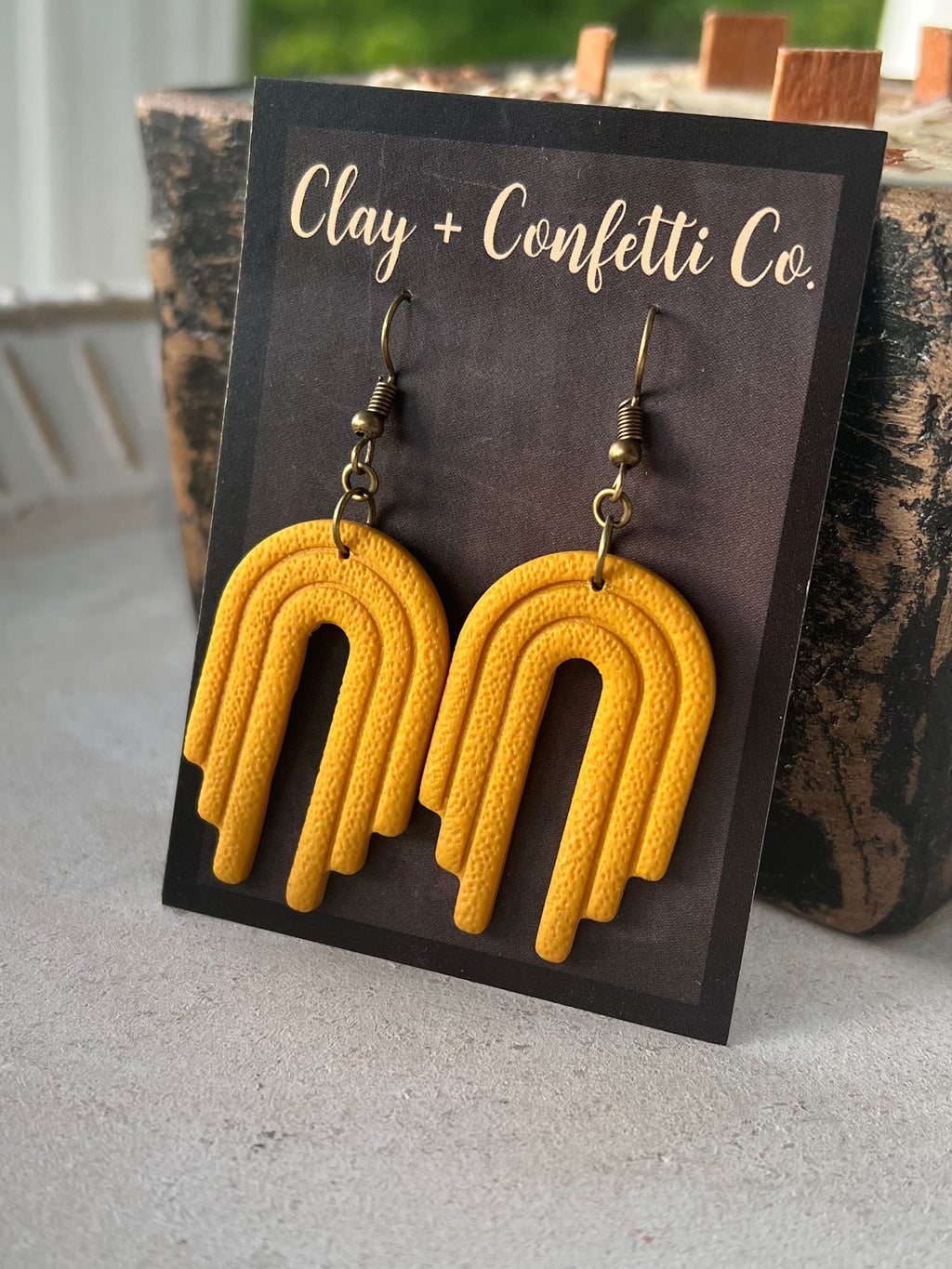 Summer golden waterfall dangle