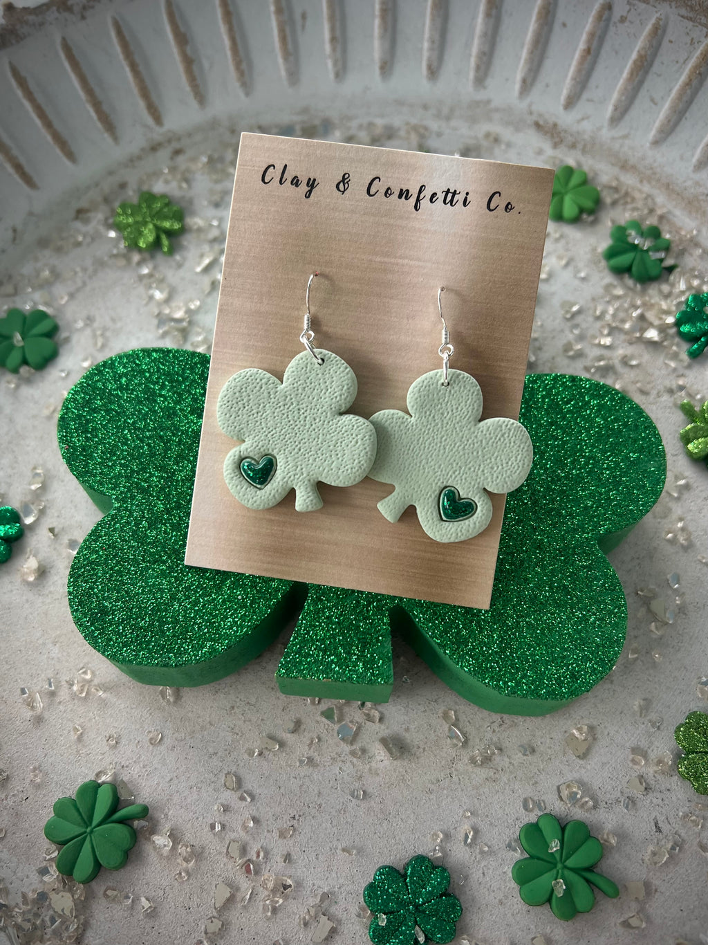 Lucky in love shamrock dangle
