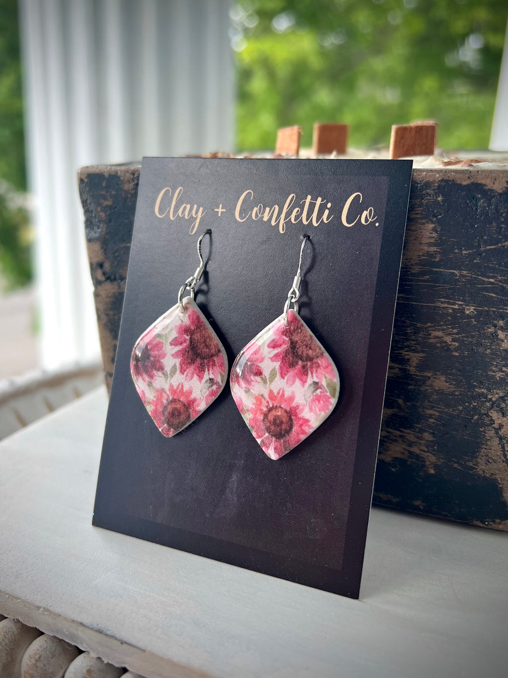 Summer Sunflower Tear Dangle