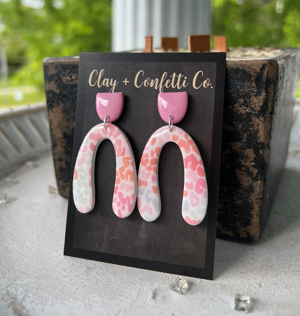 Funky fun summer cheetah dangle